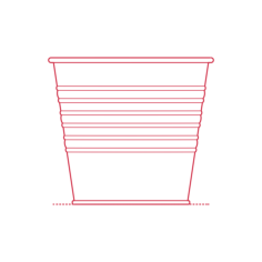 Objects Plant Pots Ikea Socker Plant Pot Medium Contour Svg Vector, Free Vectors File